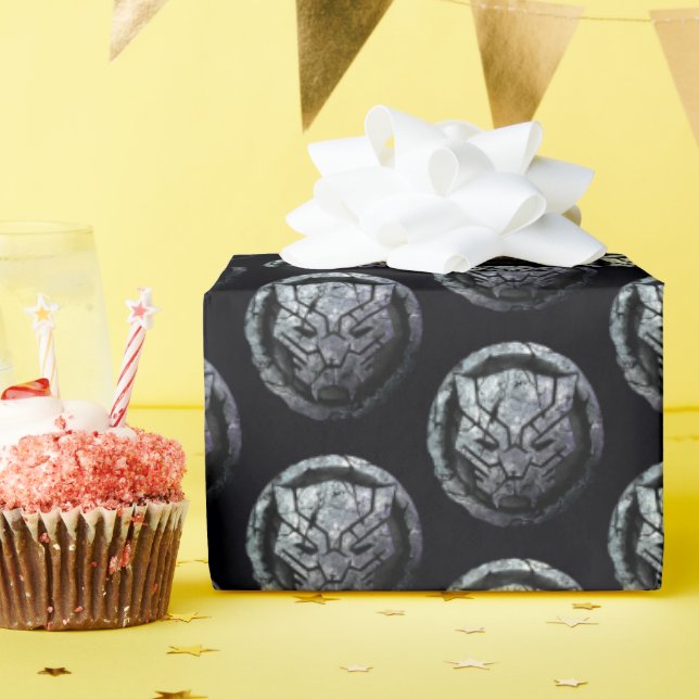 Avengers Classics | Black Panther Stone Emblem Wrapping Paper (Birthday Party)