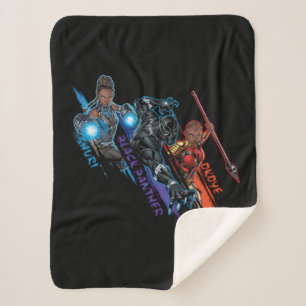 Avengers Classics   Black Panther Team Up Sherpa Blanket