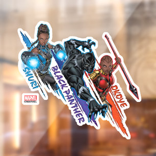Avengers Classics Black Panther Team Up Window Cling