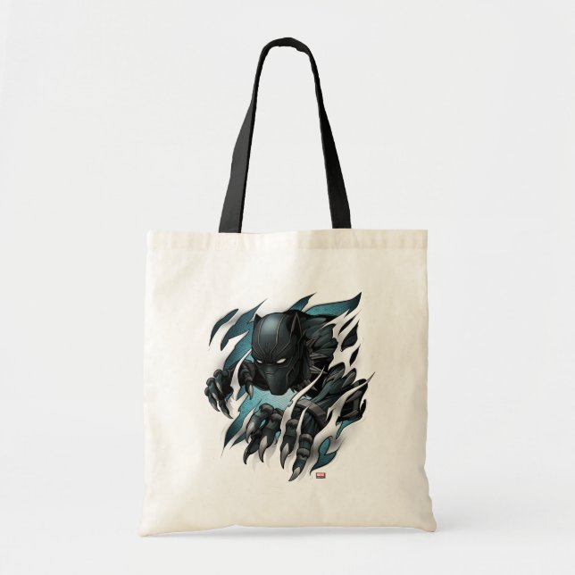 Avengers Classics | Black Panther Tearing Through Tote Bag (Front)
