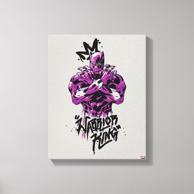 Avengers Classics | Black Panther Warrior King Canvas Print (Front)