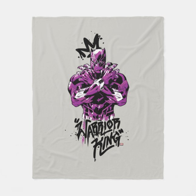 Avengers Classics | Black Panther Warrior King Fleece Blanket (Front)