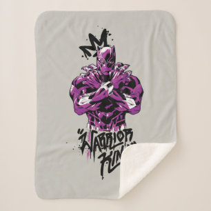 Avengers Classics   Black Panther Warrior King Sherpa Blanket