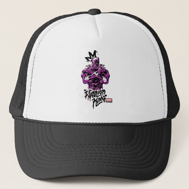 Avengers Classics | Black Panther Warrior King Trucker Hat (Front)