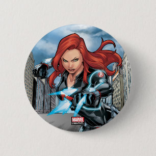 Avengers Classics Black Widow Attack 2 Inch Round Button