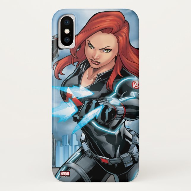 Avengers Classics | Black Widow Attack Case-Mate iPhone Case (Back)