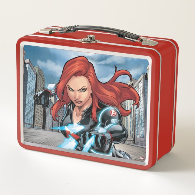 Avengers Classics | Black Widow Attack Metal Lunch Box (Front)