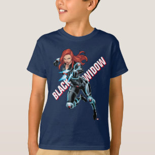 Avengers Classics   Black Widow Attack T-Shirt