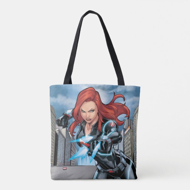 Avengers Classics | Black Widow Attack Tote Bag (Back)