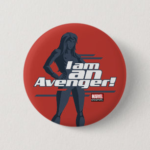 Avengers Classics Black Widow "I Am" Graphic 2 Inch Round Button