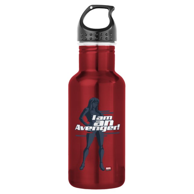 Avengers Classics | Black Widow "I Am" Graphic 532 Ml Water Bottle (Front)