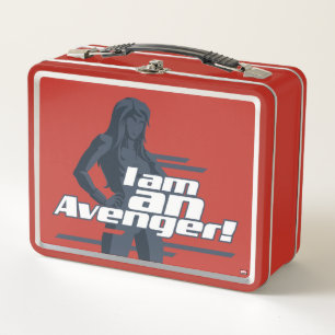 Avengers Classics Black Widow "I Am" Graphic Metal Lunch Box