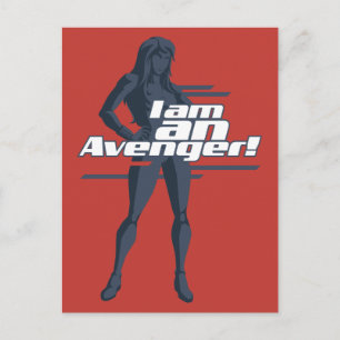 Avengers Classics   Black Widow "I Am" Graphic Postcard