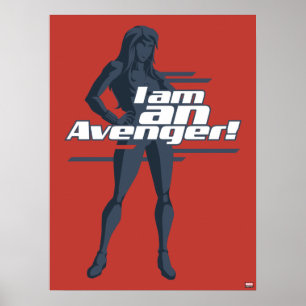 Avengers Classics Black Widow "I Am" Graphic Poster
