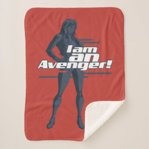 Avengers Classics Black Widow "I Am" Graphic Sherpa Blanket