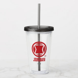 Avengers Classics   Black Widow Icon Acrylic Tumbler