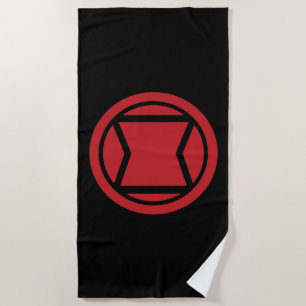 Avengers Classics   Black Widow Icon Beach Towel