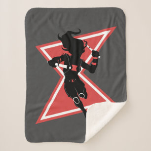 Avengers Classics   Black Widow Icon Graphic Sherpa Blanket