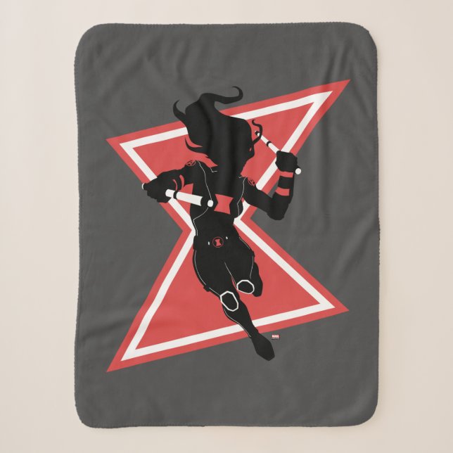 Avengers Classics | Black Widow Icon Graphic Sherpa Blanket (Front)