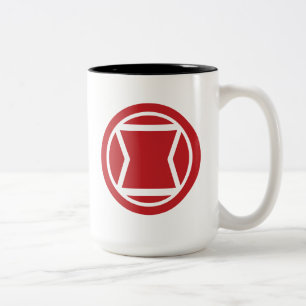 Avengers Classics   Black Widow Icon Two-Tone Coffee Mug