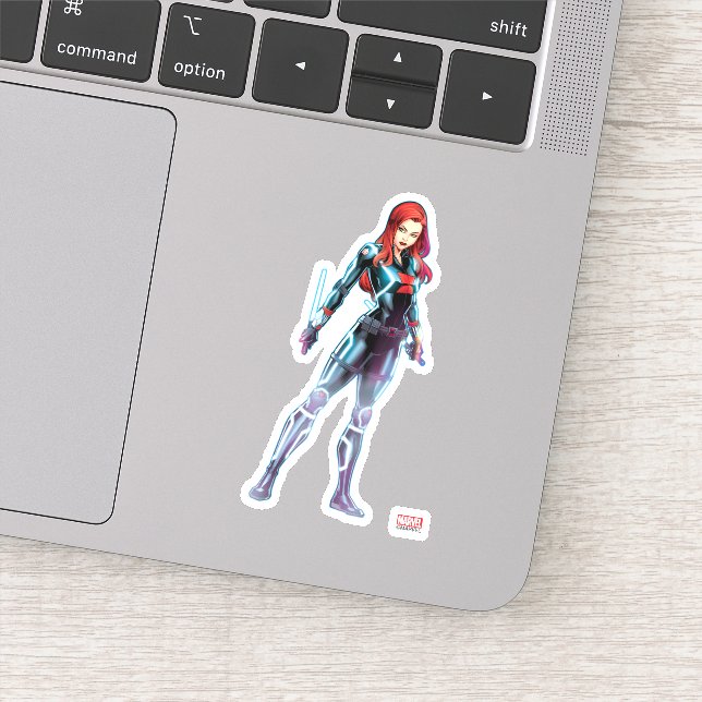 Avengers Classics | Black Widow Neon Glow (Detail)