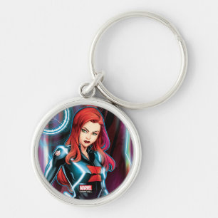 Avengers Classics   Black Widow Neon Glow Keychain
