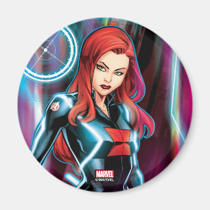 Avengers Classics   Black Widow Neon Glow Magnet