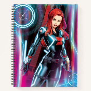 Avengers Classics Black Widow Neon Glow Notebook