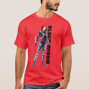 Avengers Classics Black Widow Neon Glow T-Shirt