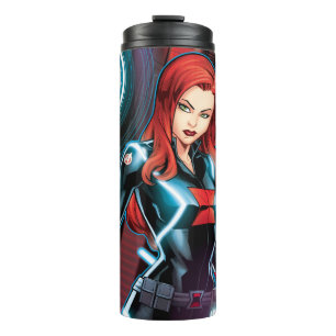 Avengers Classics   Black Widow Neon Glow Thermal Tumbler