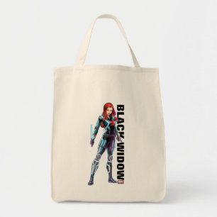 Avengers Classics Black Widow Neon Glow Tote Bag