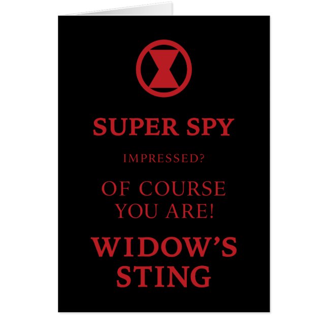 Avengers Classics | Black Widow Typography (Front)