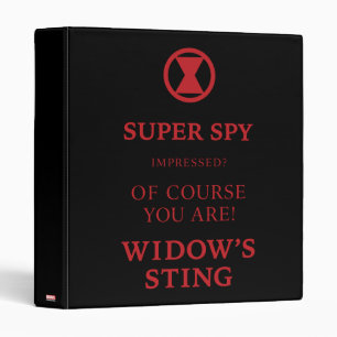 Avengers Classics   Black Widow Typography Binder