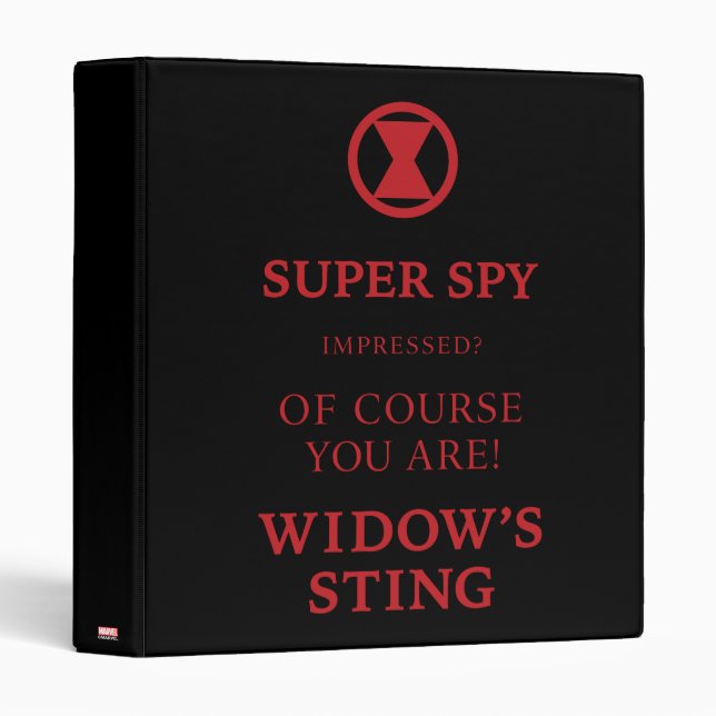 Avengers Classics | Black Widow Typography Binder (Front/Spine)