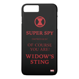Avengers Classics   Black Widow Typography Case-Mate iPhone Case