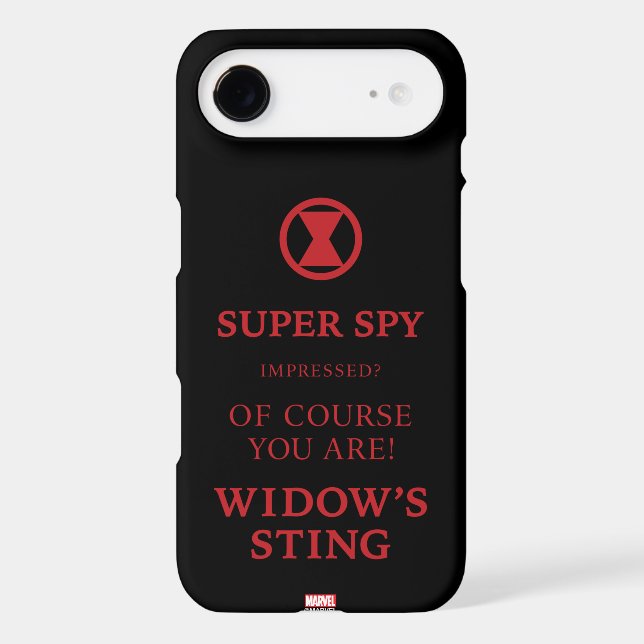Avengers Classics | Black Widow Typography Case-Mate Samsung Galaxy Case (Back)