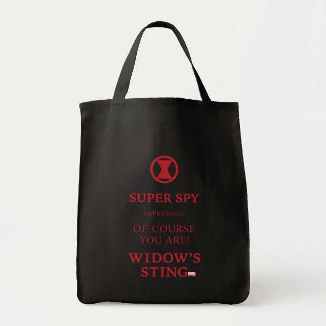 Avengers Classics | Black Widow Typography Tote Bag (Front)