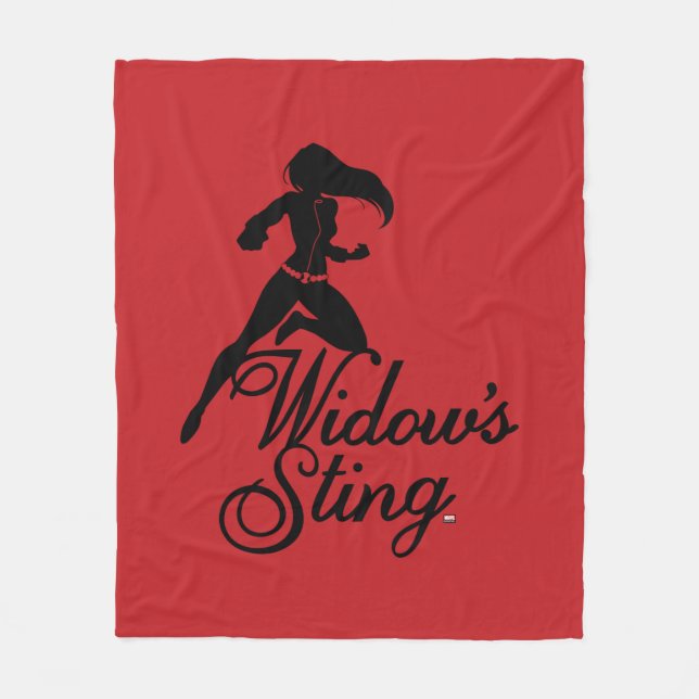 Avengers Classics | Black Widow "Widow's Sting" Fleece Blanket (Front)