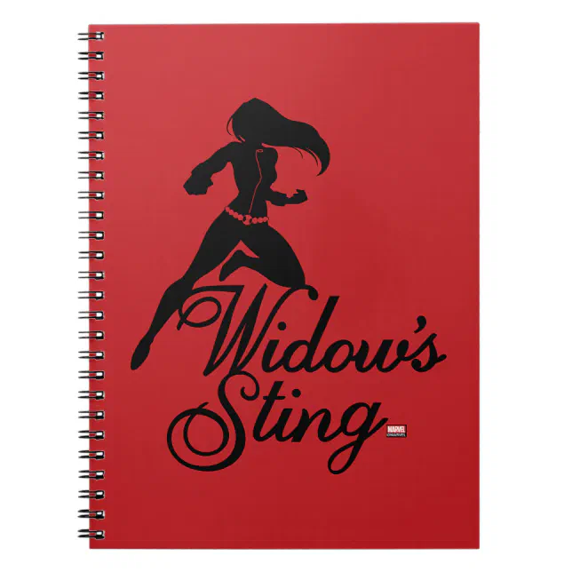 Avengers Classics Black Widow "Widow's Sting" Notebook Zazzle