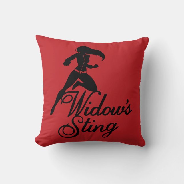 Avengers Classics | Black Widow "Widow's Sting" Throw Pillow (Front)