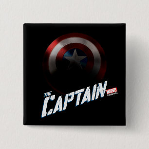 Avengers Classics Captain America Bold Graphic 2 Inch Square Button