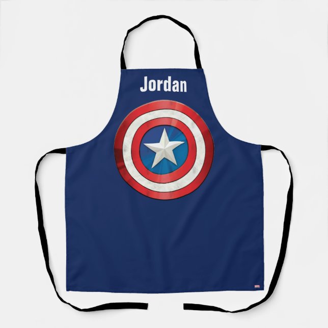 Avengers Classics | Captain America Brushed Shield Apron (Front)