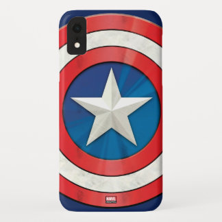 Avengers Classics | Captain America Brushed Shield iPhone XR Case