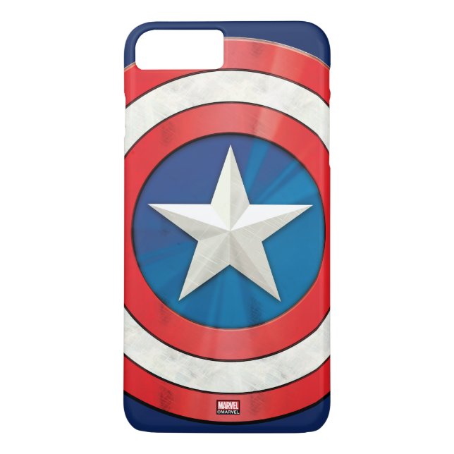 Avengers Classics | Captain America Brushed Shield Case-Mate iPhone Case (Back)
