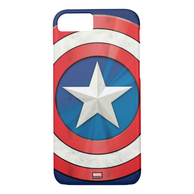 Avengers Classics | Captain America Brushed Shield Case-Mate iPhone Case (Back)