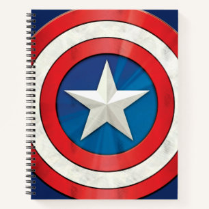 Avengers Classics   Captain America Brushed Shield Notebook