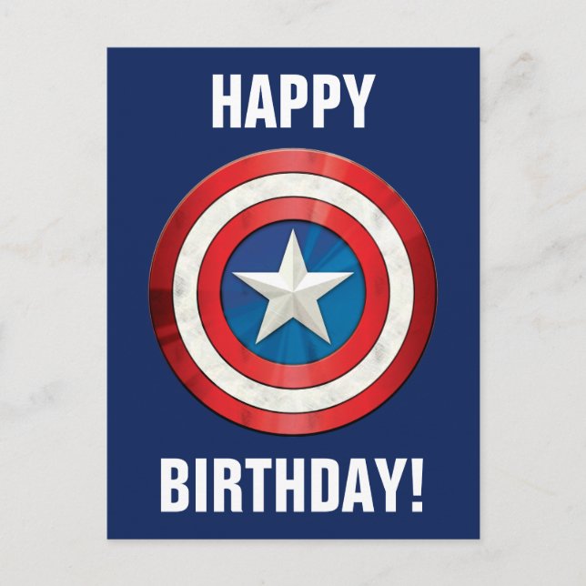 Avengers Classics | Captain America Brushed Shield Postcard (Front)
