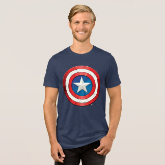 Avengers Classics | Captain America Brushed Shield Tri-Blend Shirt