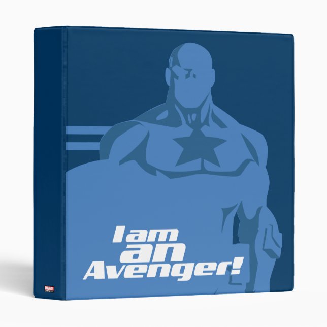 Avengers Classics | Captain America "I Am" Art Binder (Front/Spine)