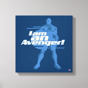 Avengers Classics   Captain America "I Am" Art Canvas Print